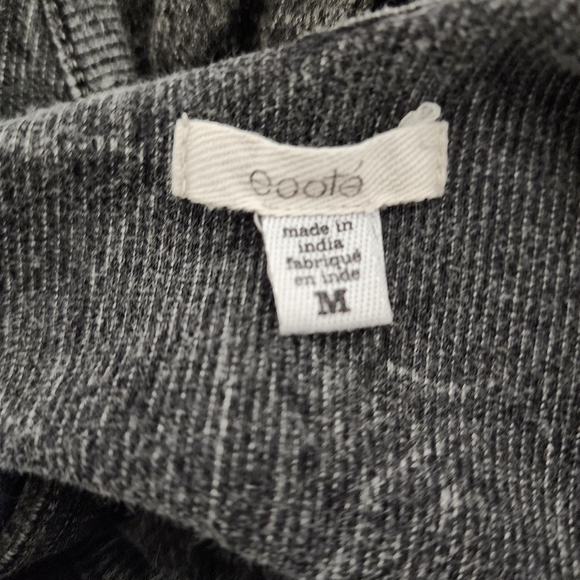 Ecote Moonbeam Button Front Black Tank Dress - Picture 5 of 8